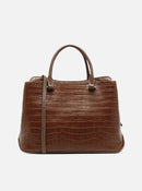 Bolsa Tote Croco Couro Legítimo