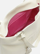 Bolsa Hobo Off-White Couro Legítimo