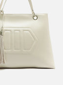 Bolsa Hobo Off-White Couro Legítimo