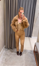 Casaco Aurora Caramelo