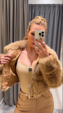 Casaco Aurora Caramelo