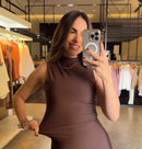 Vestido Suplex Elisa - Gola Alta