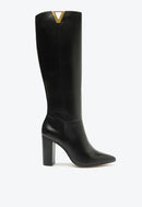 BOTA OVER THE KNEE COURO PRETA SCHUTZ