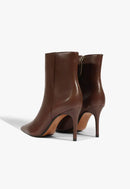 BOTA MIKKI CASUAL COURO MARROM